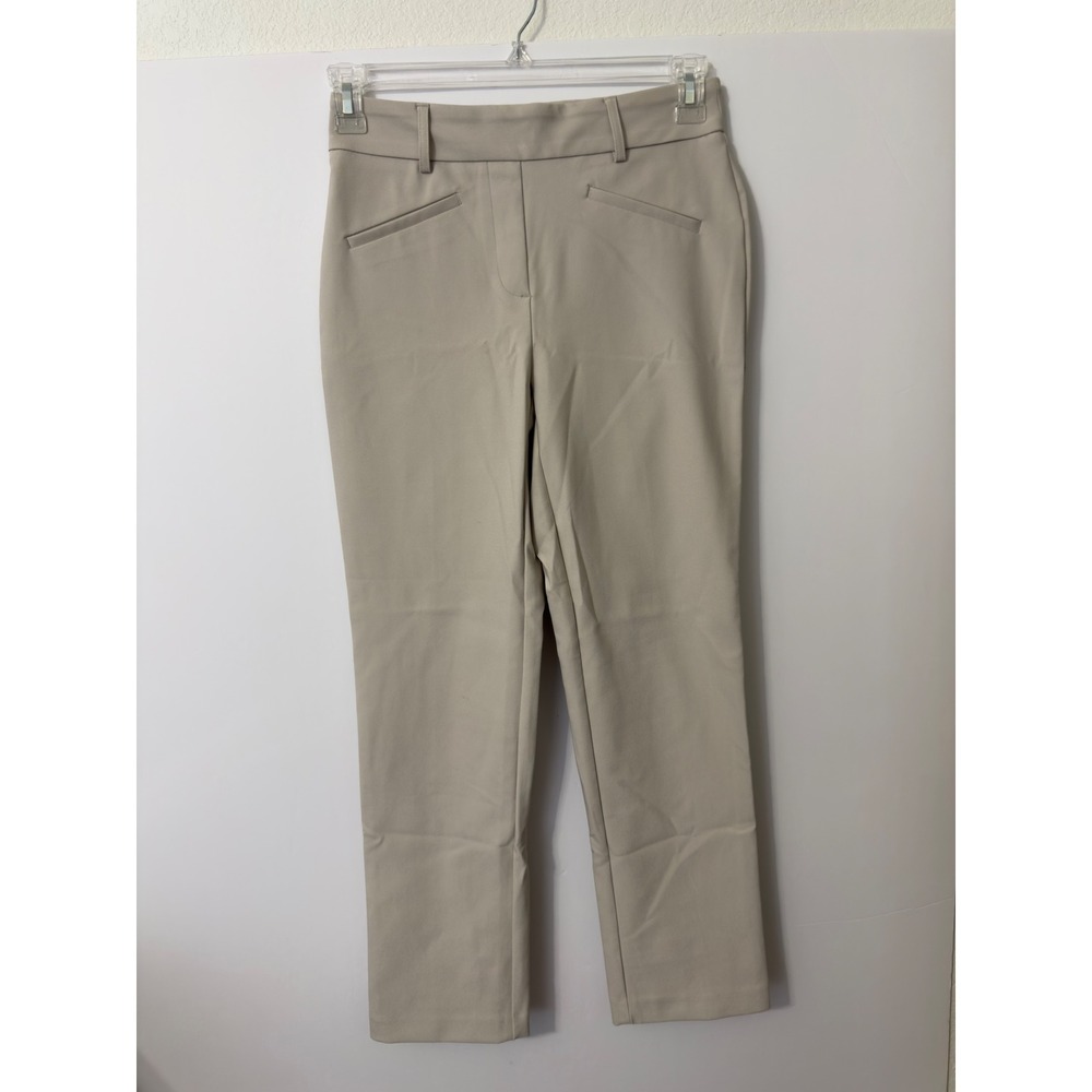Rachel Zoe Pants Trousers Womens 4 Beige Straight Leg Stretch Dress Career